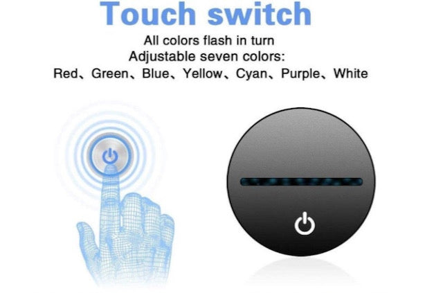 Batman 3D LED Night-Light 7 Color Changing Lamp w/ Touch Switch