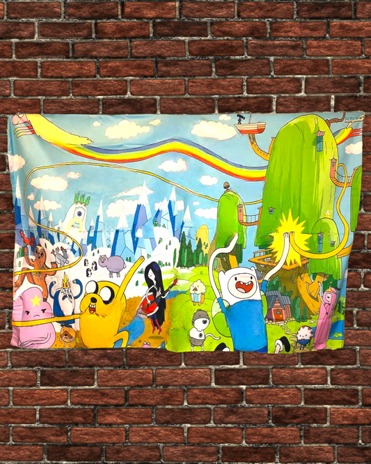 36" x 60" Adventure Time Tapestry Wall Hanging Décor