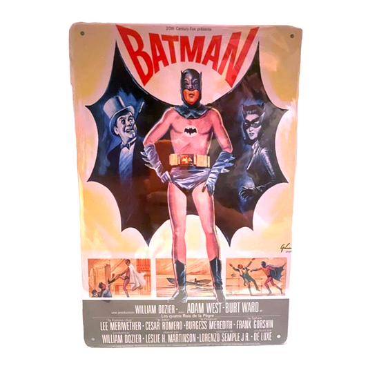 Batman 66 Movie Poster Metal Tin Sign 8"x12"