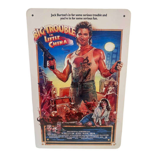 Big Trouble In Little China Movie Poster Metal Tin Sign 8"x12"