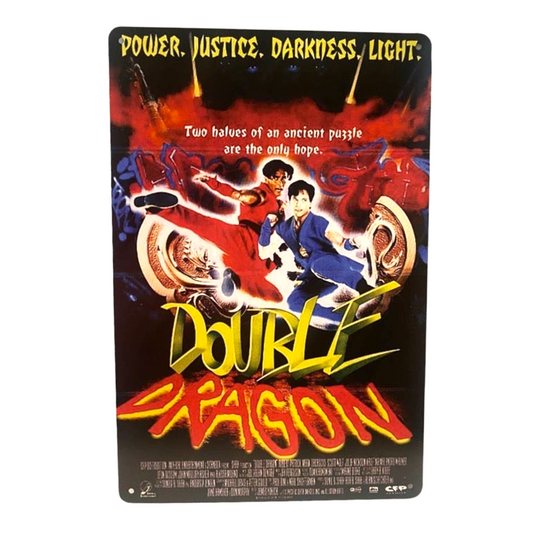 Double Dragon Movie Poster Metal Tin Sign 8"x12"