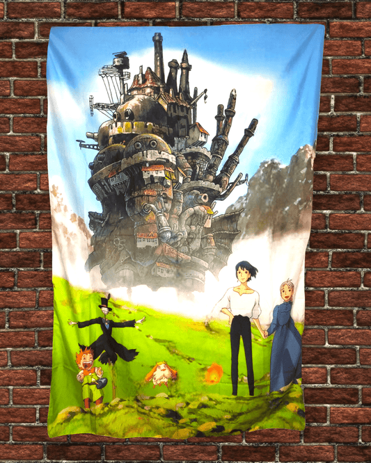 36" x 60" Howl's Moving Castle Tapestry Wall Hanging Décor