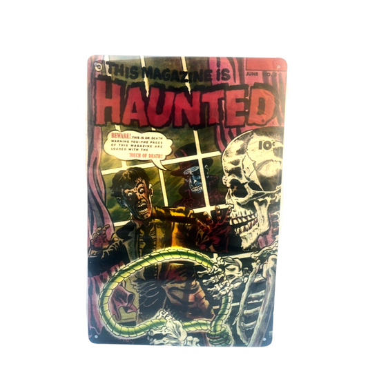 Haunted June Comic Cover Metal Tin Sign 8"x12"