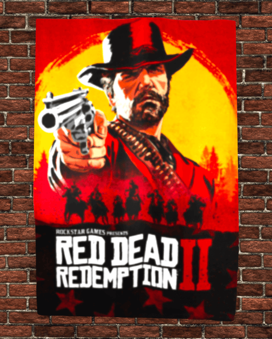 36" x 60" Red Dead Redemption 2 Tapestry Wall Hanging Décor