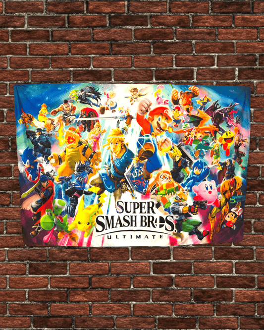 36" x 60" Super Smash BrosTapestry Wall Hanging Décor