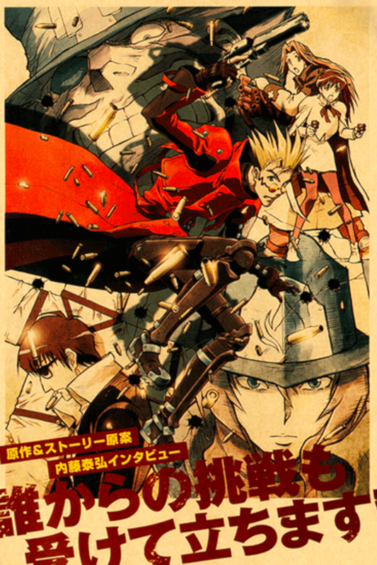 36" x 60" Trigun: Badlands Rumble Tapestry Wall Hanging Décor