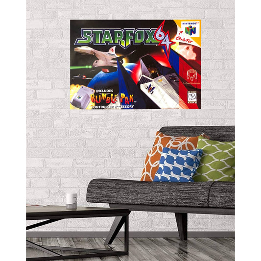 Starfox64 Video Game Poster Print Wall Art 16"x24"