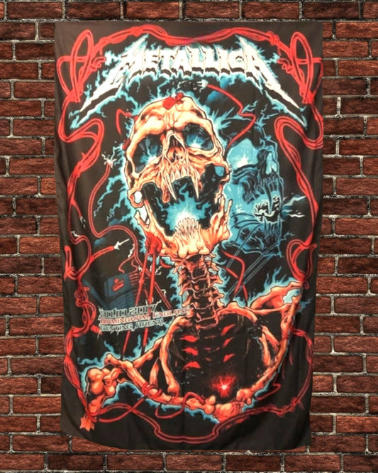 36" x 60" Metallica Tapestry Wall Hanging Décor