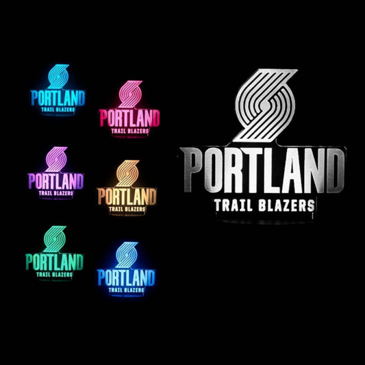 Portland Trail Blazers 3D LED Night-Light 7 Color Changing Lamp w/ Touch Switch