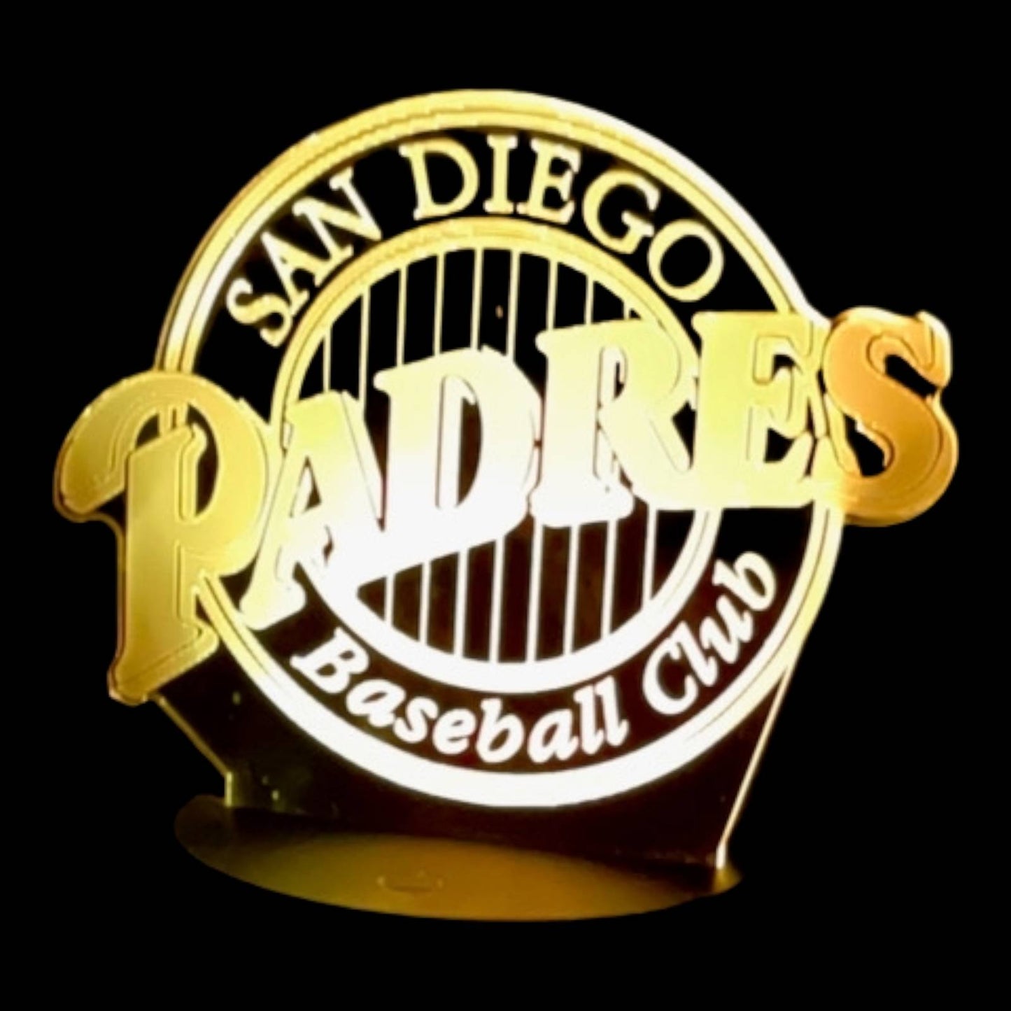 San Diego Padres 3D LED Night-Light 7 Color Changing Lamp w/ Touch Switch
