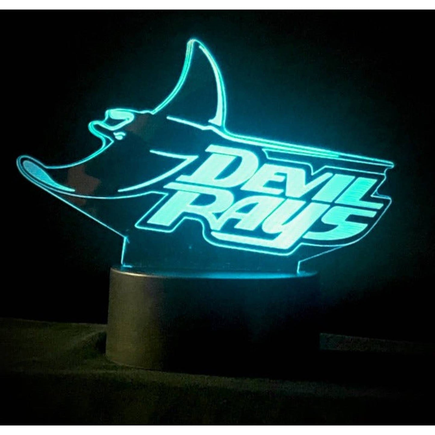 Tampa Bay Devil Rays 3D LED Night-Light 7 Color Changing Lamp w/ Touch Switch