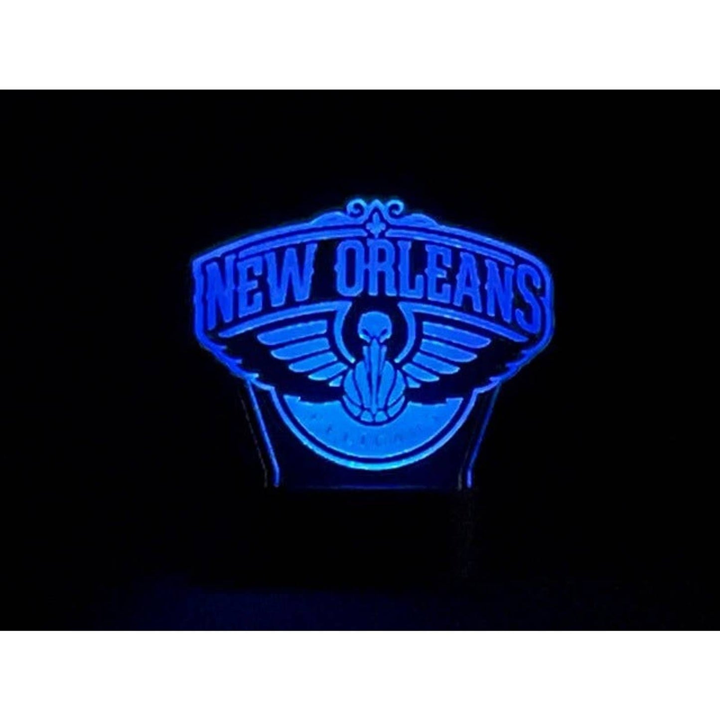 New Orleans Pelicans 3D LED Night-Light 7 Color Changing Lamp w/ Touch Switch