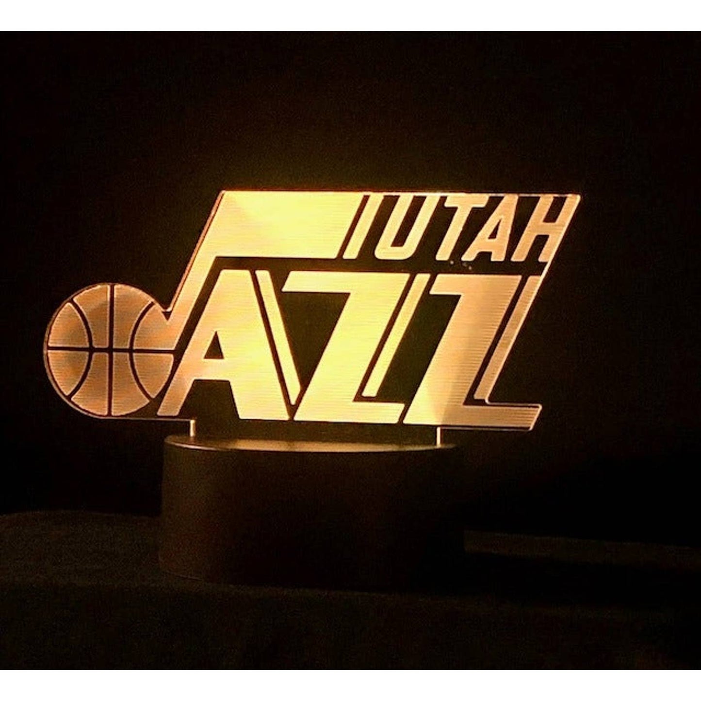 Utah Jazz 3D LED Night-Light 7 Color Changing Lamp w/ Touch Switch