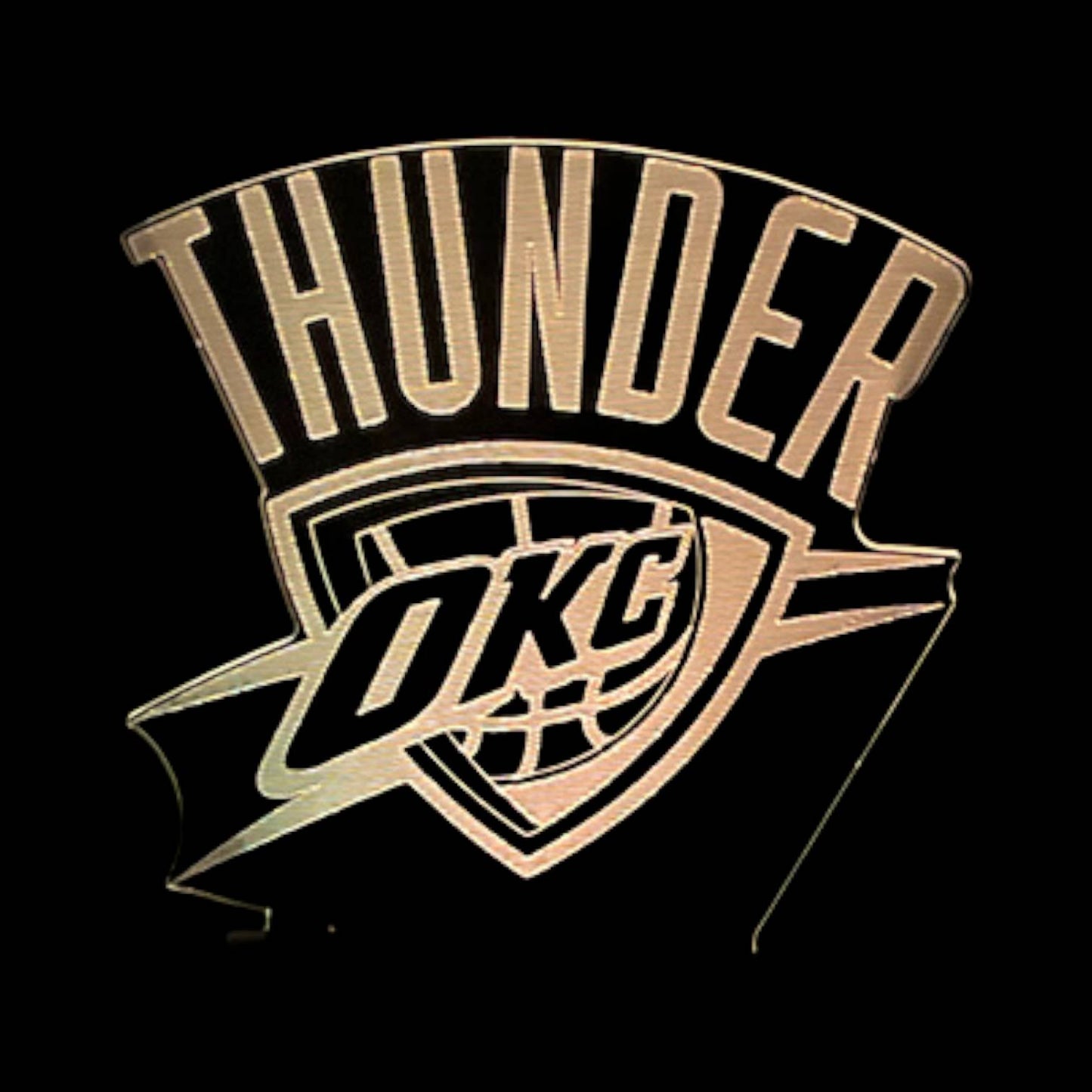 Oklahoma City Thunder 3D LED Night-Light 7 Color Changing Lamp w/ Touch Switch