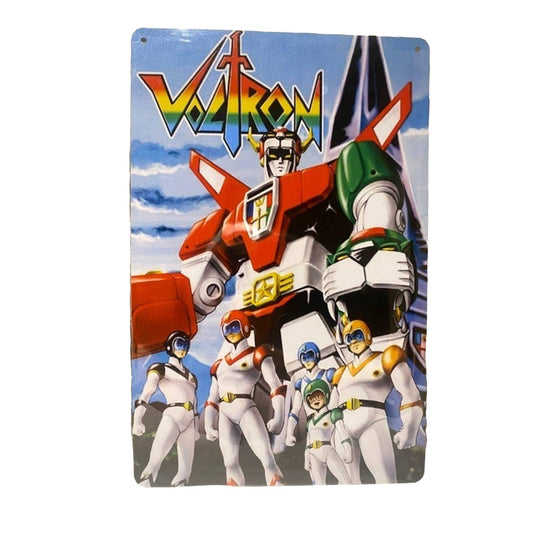 Voltron Crew Poster Metal Tin Sign 8"x12"