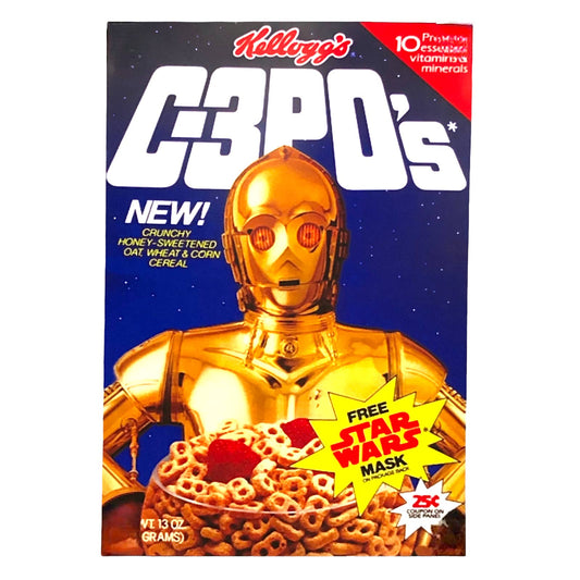 Star Wars C-P30's C Cereal Box Cover Poster Print Wall Art 16"x24"