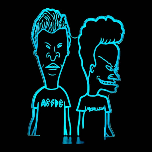 Beavis and Butt-Head 3D LED Night-Light 7 Color Changing Lamp w/ Touch Switch