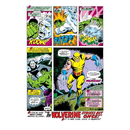 16” x 24" The Wolverine First Appearance Canvas Print Wall Art