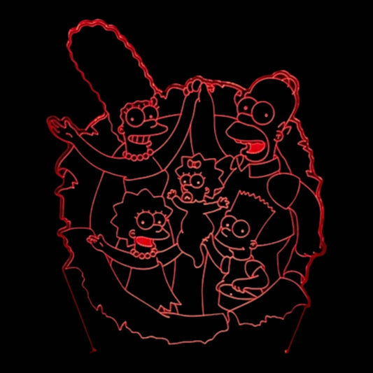 The Simpsons 3D LED Night-Light 7 Color Changing Lamp w/ Touch Switch