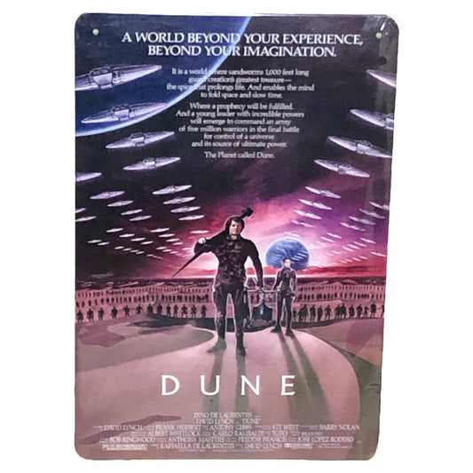 Dune Movie Poster Metal Tin Sign 8"x12"