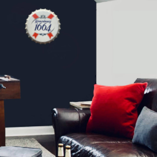 14” Kronenbourg 1664 Bottle Cap Metal Tin Sign