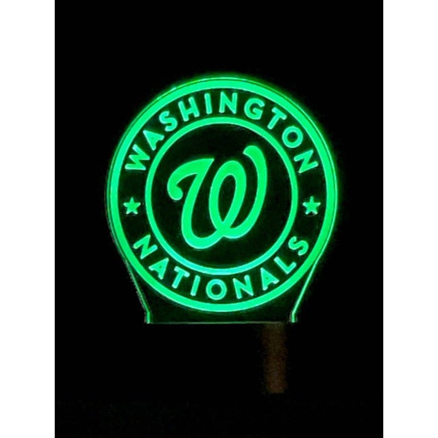 Washington Nationals 3D LED Night-Light 7 Color Changing Lamp w/ Touch Switch