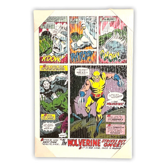 16” x 24" The Wolverine First Appearance Canvas Print Wall Art