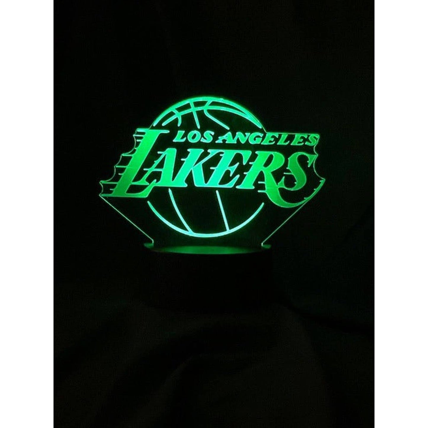 Los Angeles Lakers 3D LED Night-Light 7 Color Changing Lamp w/ Touch Switch
