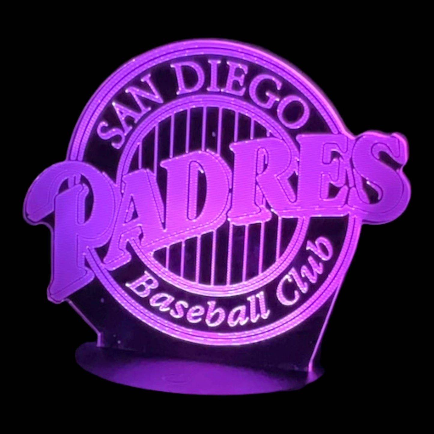 San Diego Padres 3D LED Night-Light 7 Color Changing Lamp w/ Touch Switch