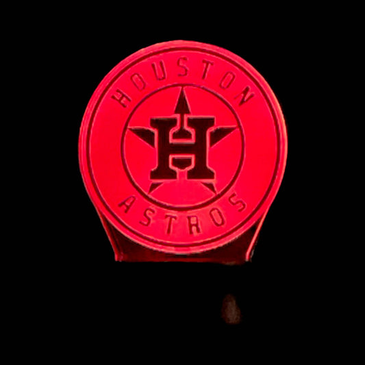 Houston Astros 3D LED Night-Light 7 Color Changing Lamp w/ Touch Switch