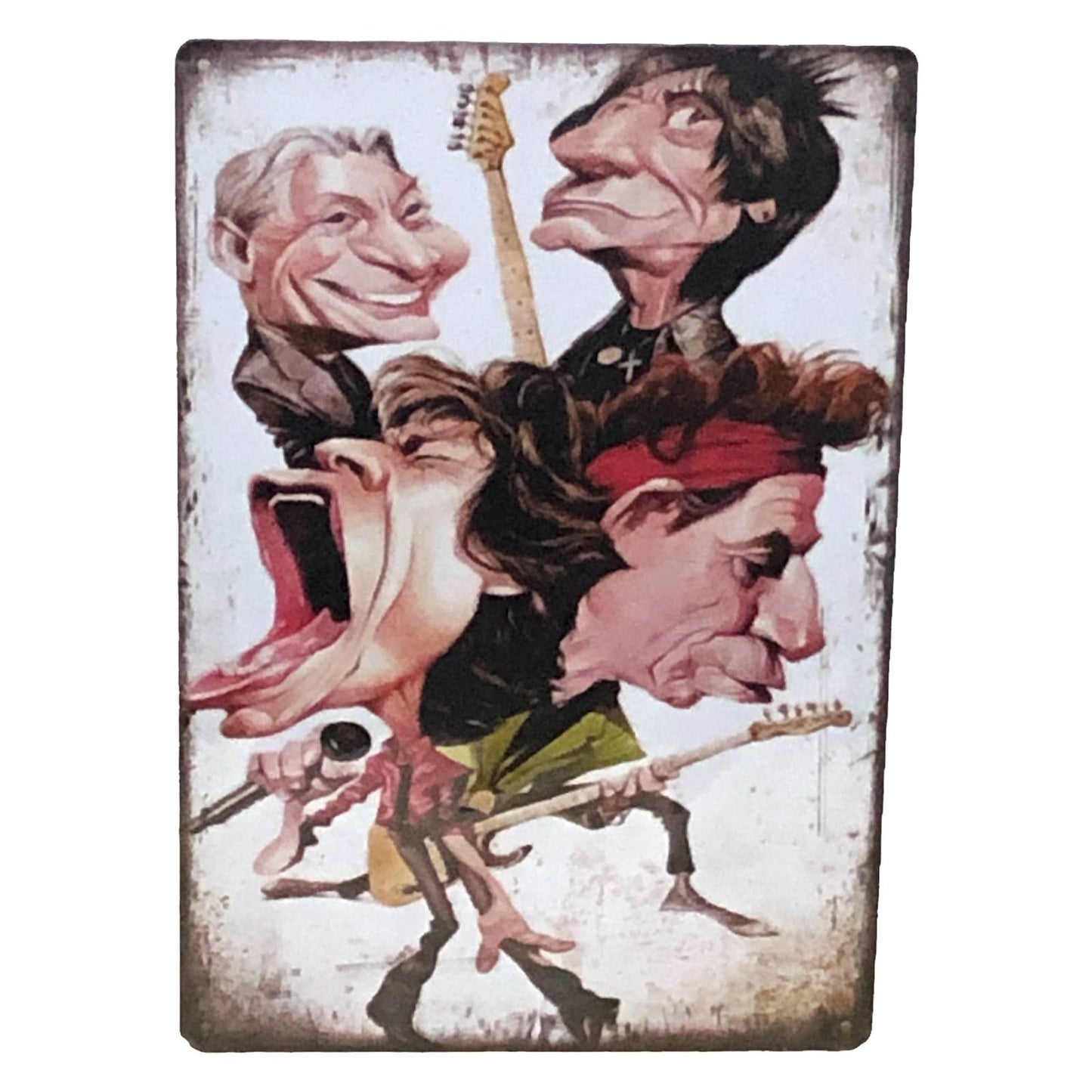 Rolling Stones Poster Metal Tin Sign 8"x12"
