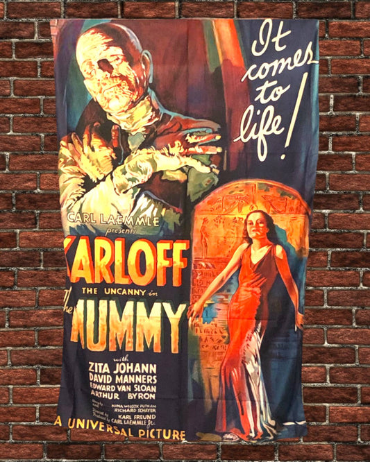 36" x 60" The Mummy 1932 Film Poster Tapestry Wall Hanging Décor