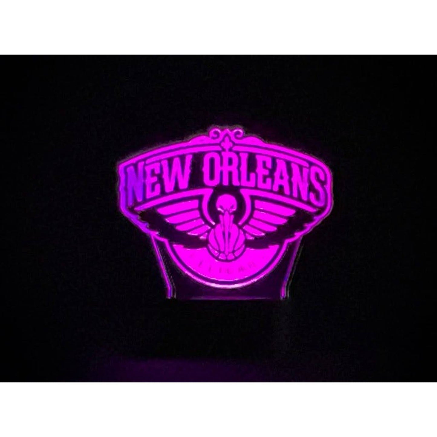 New Orleans Pelicans 3D LED Night-Light 7 Color Changing Lamp w/ Touch Switch