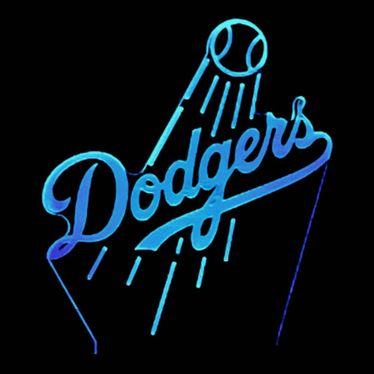 Los Angeles Dodgers 3D LED Night-Light 7 Color Changing Lamp w/ Touch Switch