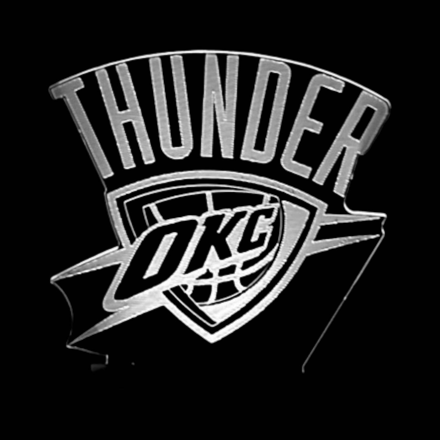 Oklahoma City Thunder 3D LED Night-Light 7 Color Changing Lamp w/ Touch Switch