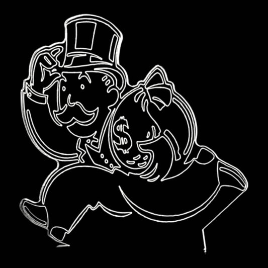 Monopoly 3D LED Night-Light 7 Color Changing Lamp w/ Touch Switch