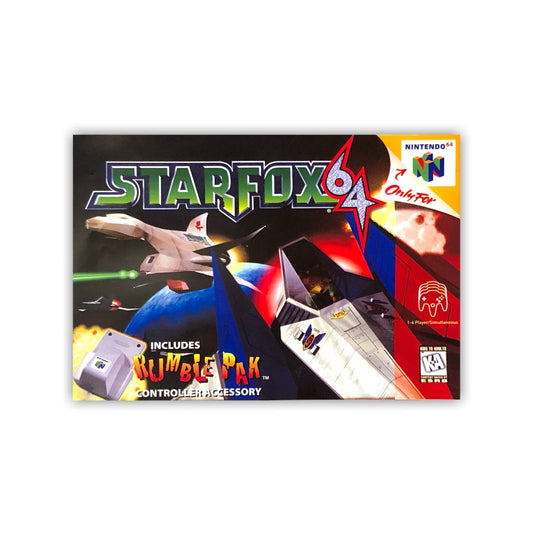 Starfox64 Video Game Poster Print Wall Art 16"x24"