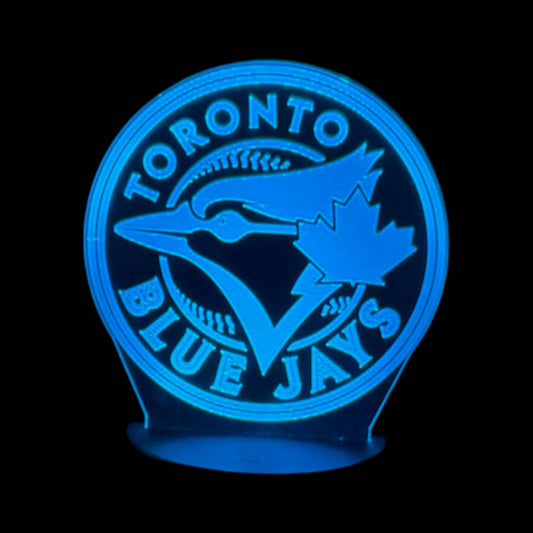Toronto Blue Jays 3D LED Night-Light 7 Color Changing Lamp w/ Touch Switch