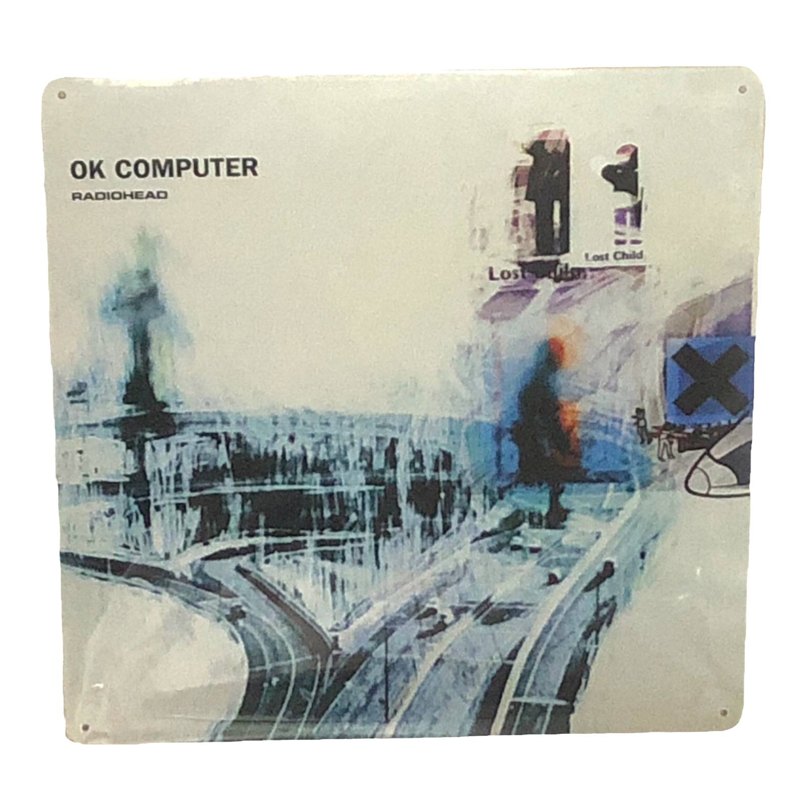 Radiohead OK Computer-Framed Genuine Vinyl Album & Cover - Icon