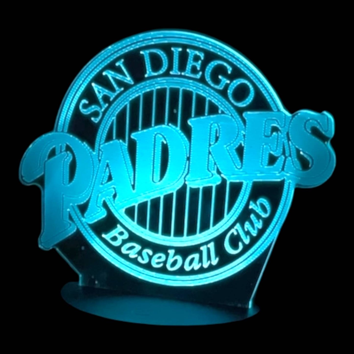 San Diego Padres 3D LED Night-Light 7 Color Changing Lamp w/ Touch Switch