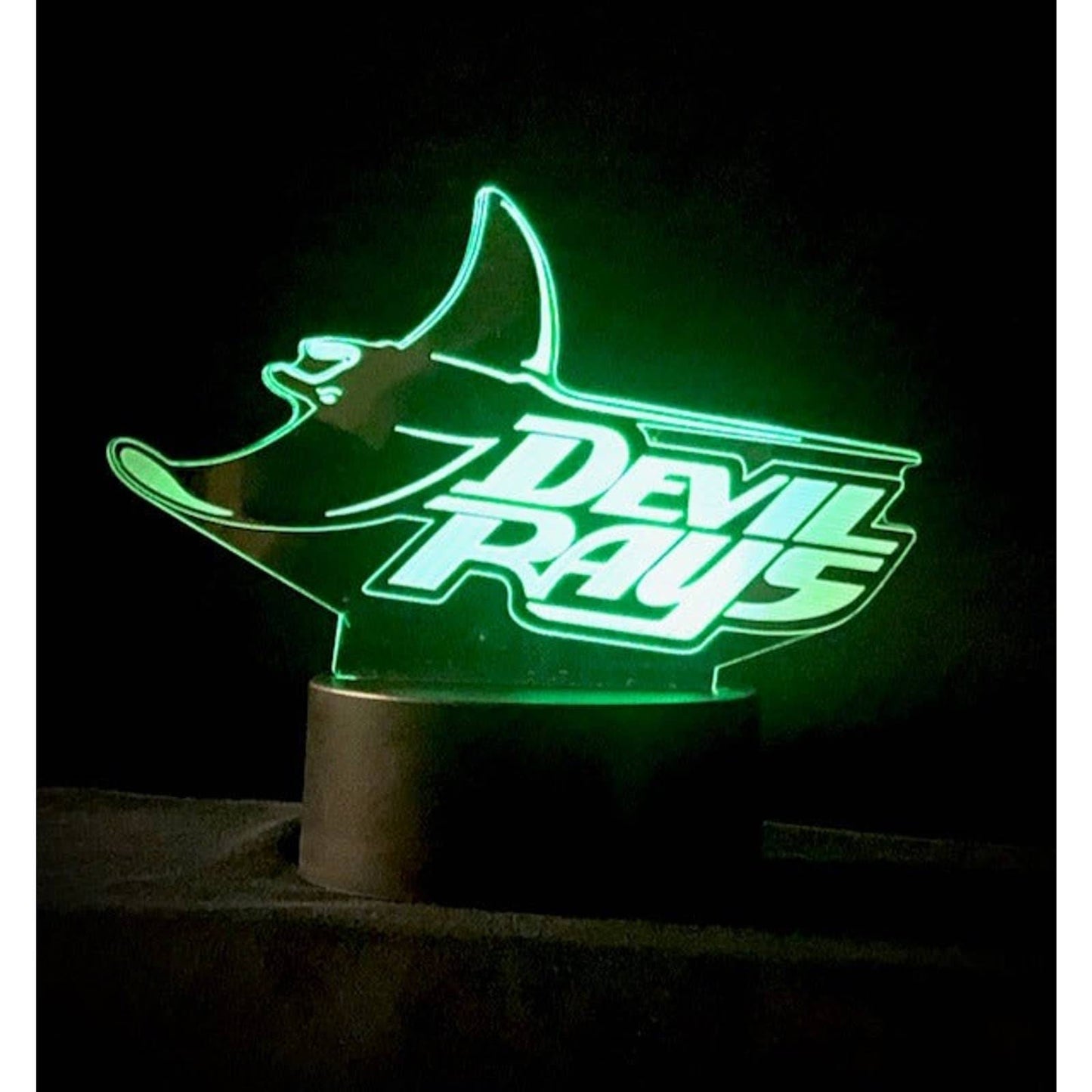 Tampa Bay Devil Rays 3D LED Night-Light 7 Color Changing Lamp w/ Touch Switch