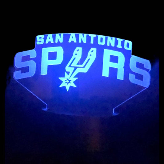 San Antonio Spurs 3D LED Night-Light 7 Color Changing Lamp w/ Touch Switch