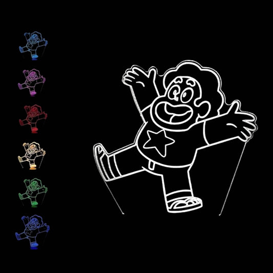 Steven Universe 3D LED Night-Light 7 Color Changing Lamp w/ Touch Switch
