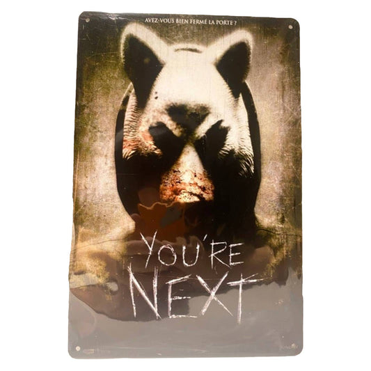 You're Next Movie Poster Metal Tin Sign 8"x12"
