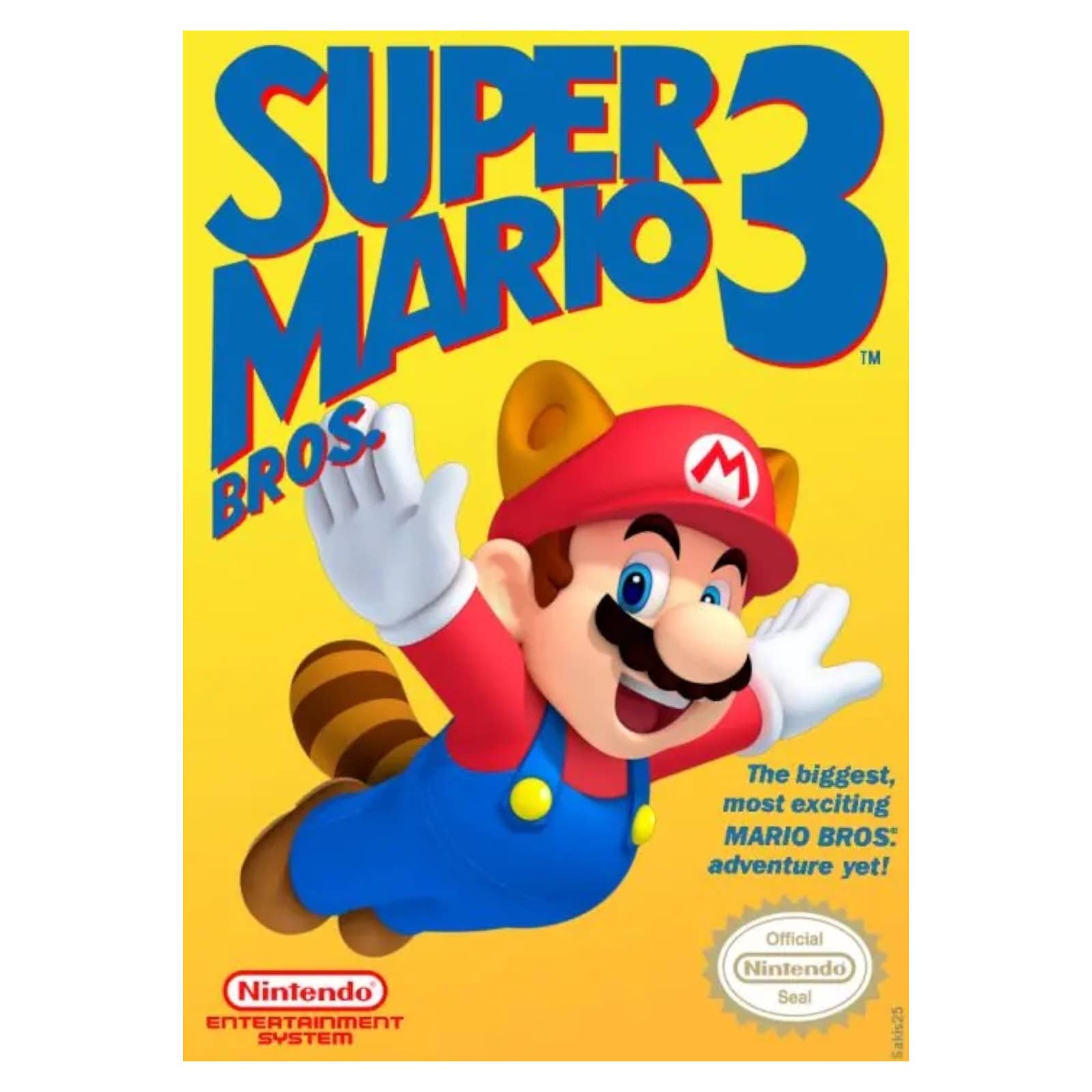 Super Mario Bros 3 Game Poster | Nintendo | NES | NEW | USA