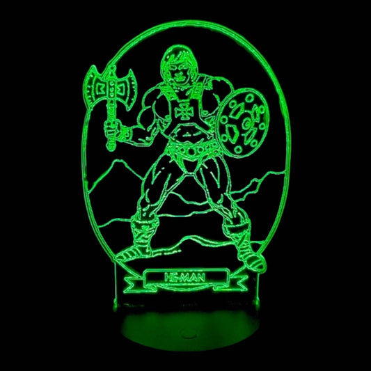 He-Man 3D LED Night-Light 7 Color Changing Lamp w/ Touch Switch