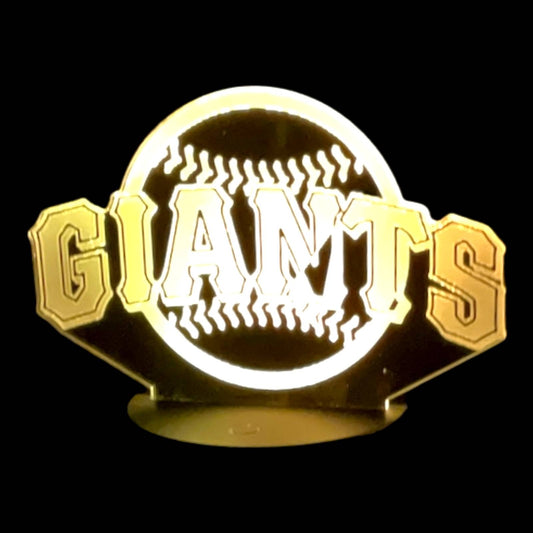 San Francisco Giants 3D LED Night-Light 7 Color Changing Lamp w/ Touch Switch