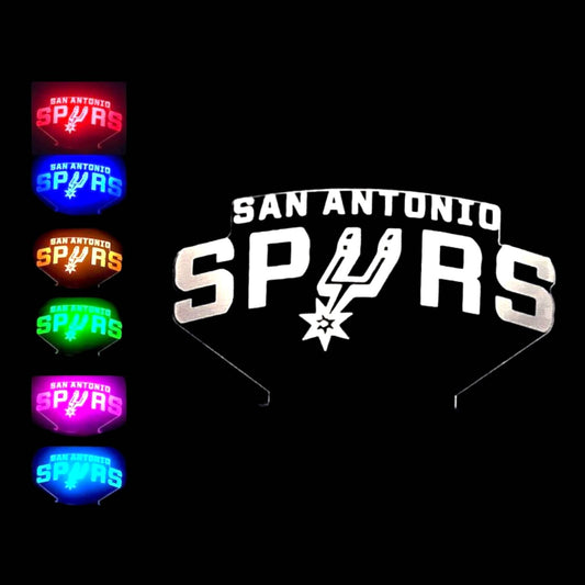San Antonio Spurs 3D LED Night-Light 7 Color Changing Lamp w/ Touch Switch