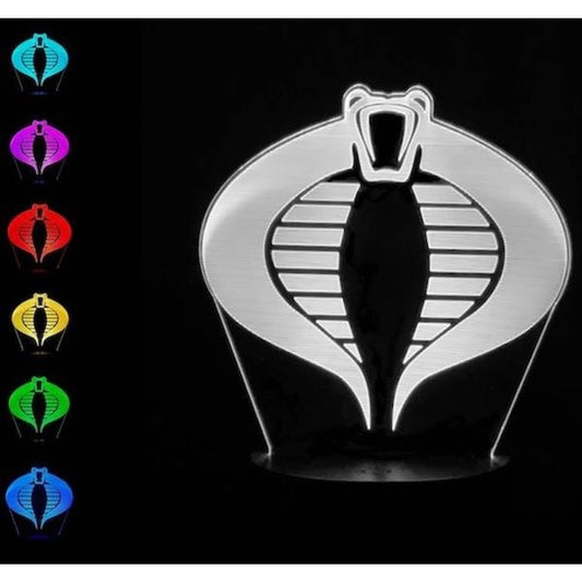 Cobra 3D LED Night-Light 7 Color Changing Lamp w/ Touch Switch