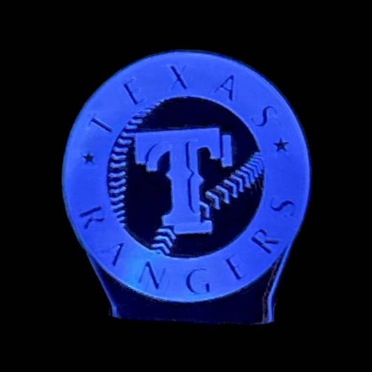 Texas Rangers 3D LED Night-Light 7 Color Changing Lamp w/ Touch Switch